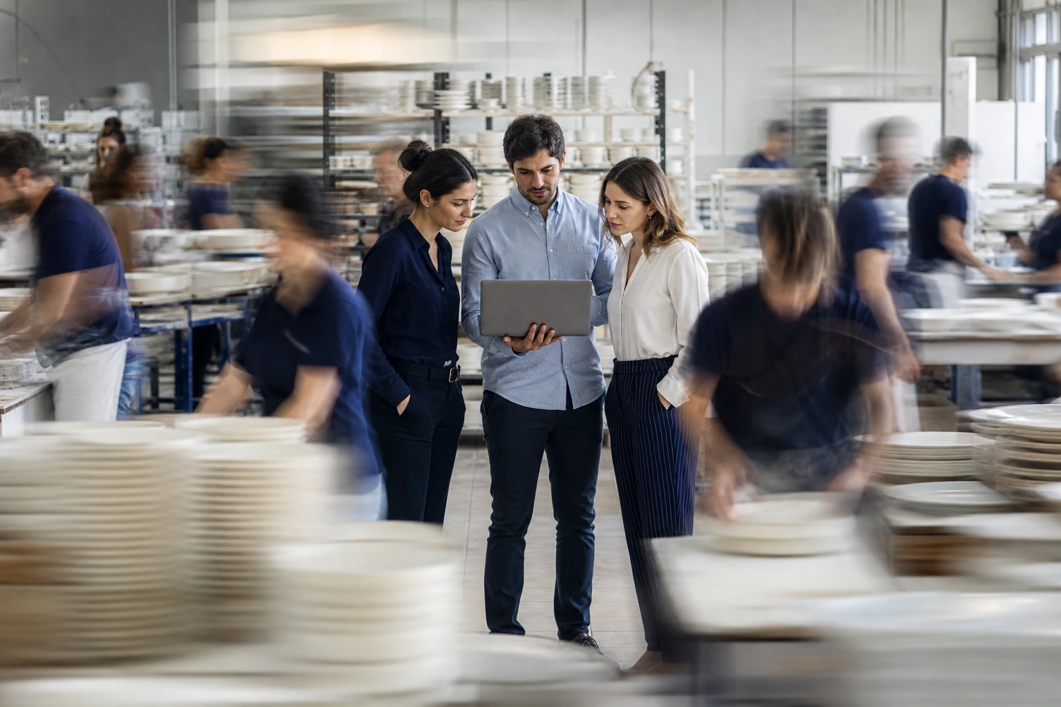 Società di porcellane: come ha ridotto dell’83% i tempi di acquisizione dei dati di produzione